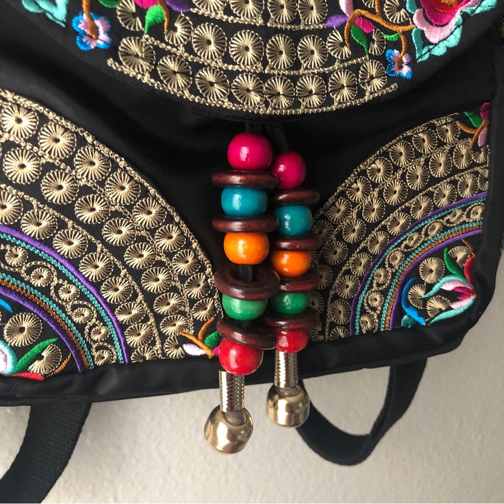 Eclectic Embroidered Backpack - Picture 2 of 9